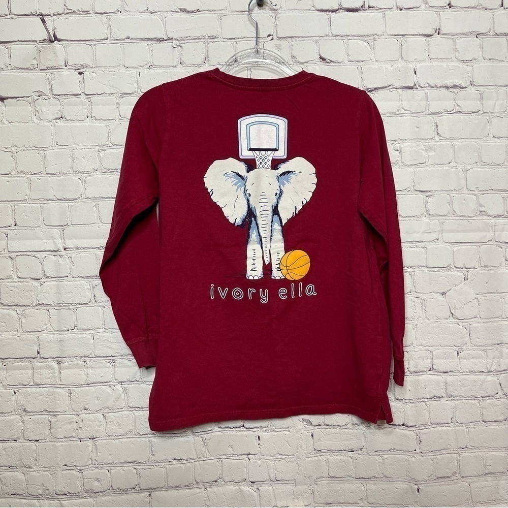 Ivory Ella Long Sleeve Basketball Tee size Small